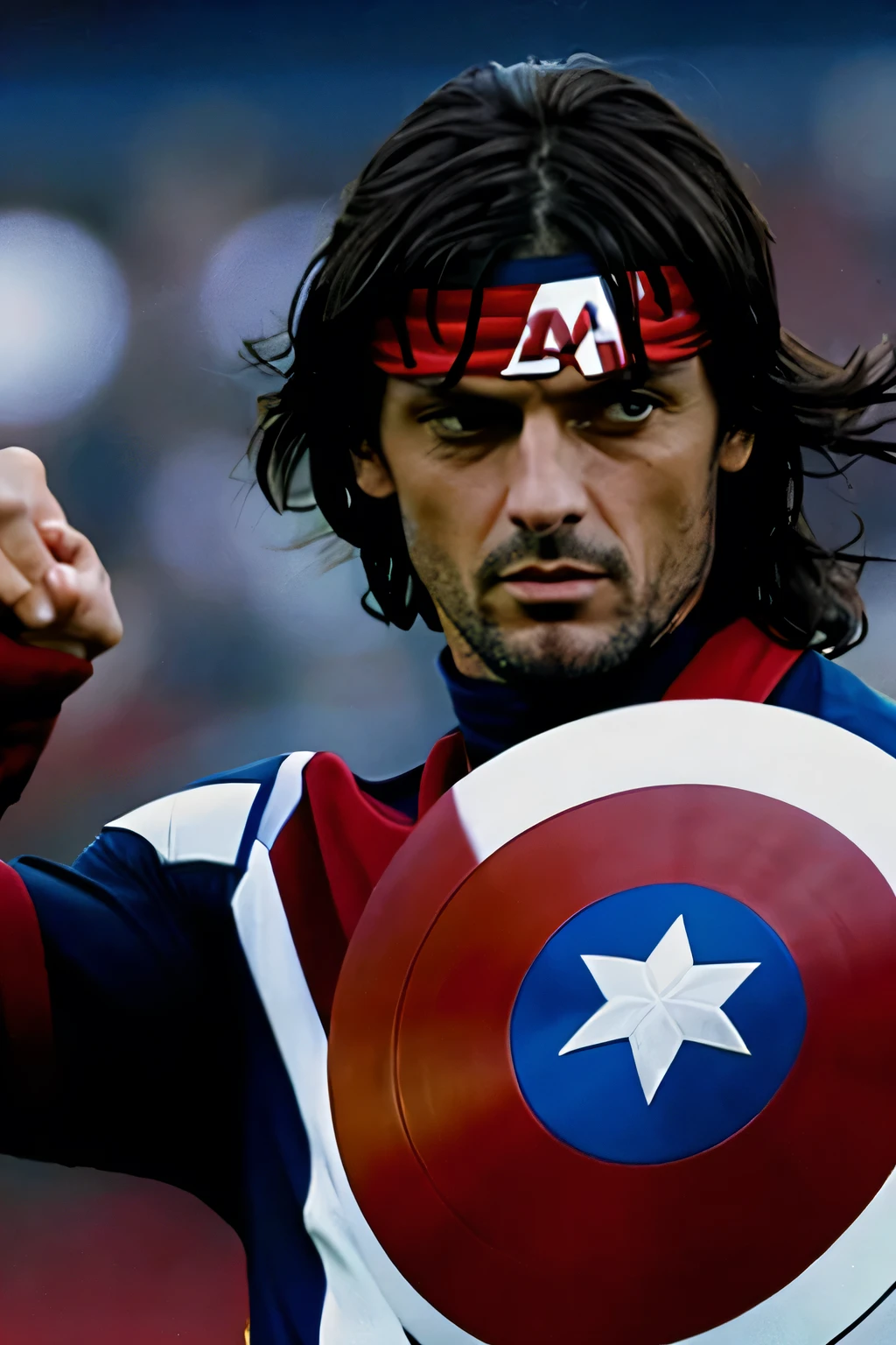 Paolo Maldini, captain america