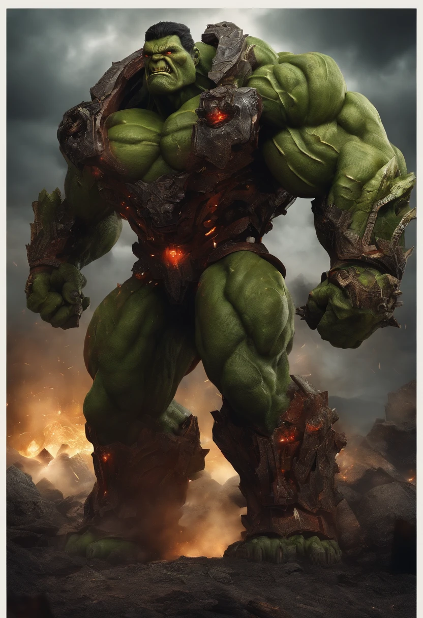 Full body, gigantic, Doomsday Devastator, super strong, super muscular, intimidating, feroucious,