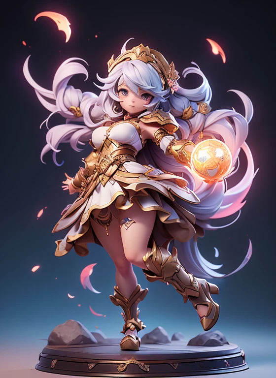 (dynamic angle:1.4), ((full body pose:1.5),2. 5D CGI Anime Fantasy Artwork, official character art, Kushart Krenz Key Art Feminine, shadowverse character concept, 3 d render official art, anime goddess, jrpg character art, render of a cute 3d anime girl