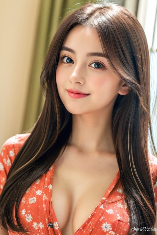 (((8k,Attention to detail,Attention to detail、highest quality,masterpiece,Attention to detail,alone))),RAW Photos & Realistic atmosphere,Beautiful dark eyes,Mouth Details,Glossy Lips,Thin eyebrows,beautiful Eyes、Soft white skin that shines in every detail、Her deep black eyes are very beautiful,Lip details、Very beautiful face,Very beautiful face、A vivid face,beautiful, Glowing Lips,beautiful Eyebrows,Infinite Reality, Realistic Young Gravure Idol,Very cute woman , Young Gravure Idol, Young Gravure Idol, とても美しくてかわいいbeautiful 21 year old beauty,Incredibly beautiful and elegant,beautiful 21 year old beauty,Natural soft light,(Shiny Hair,,beautiful and kind eyes:1.5),A kind smile,Shapely breasts,Long Hair,beautiful posture,No makeup,A little look at the camera,Red Shirt,