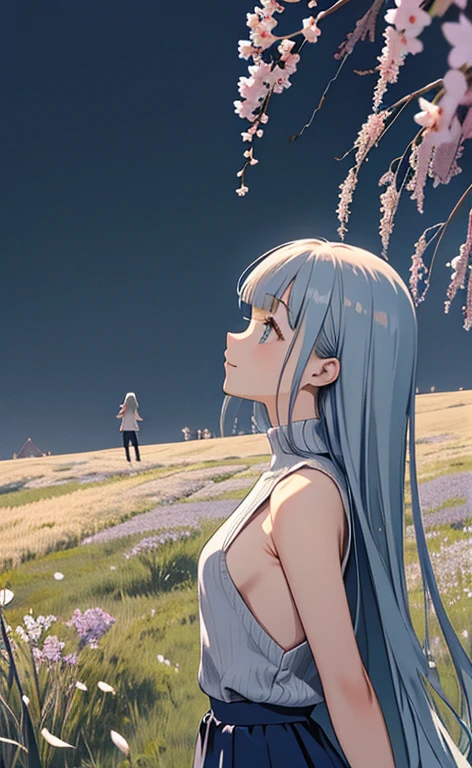 score_9, score_8_up, score_7_up, best quality, masterpiece, 4k, uncensored, prefect lighting, rating_explicit, very aesthetic, 1 nearly nude girl,
(melfina:1), light purple hair, blue eyes, silver hairband BREAK outdoors, mountain, day, sky, flower, mountainous horizon, blue sky, grass, nearly nude, <lora:melfina-ponyxl-1-000008:0.7>
official art,anime coloring,
cinematic angle, cinematic lighting, highly detailed, Amazing, finely detail,
<lora:neg4all_bdsqlsz_xl_V7:0.9>,