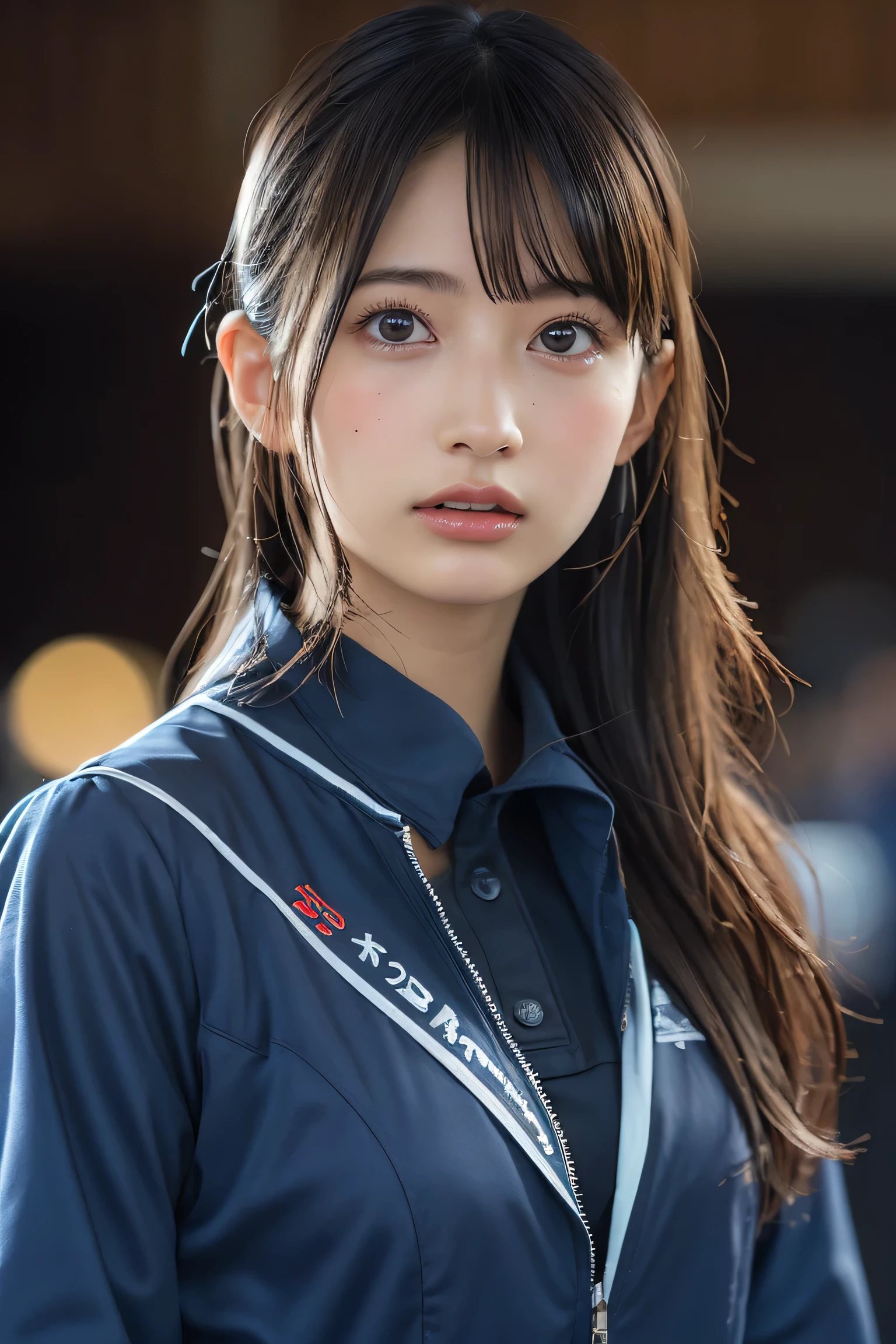 (8k, RAW Photos,highest quality, High resolution:1.1), (Ultra-realistic:1.4),(Realistic, Realistic:1.3),The Beauty of Japan、Rhythmic gymnastics club、Rhythmic Gymnastics Uniform、((Upper Body:1.3))