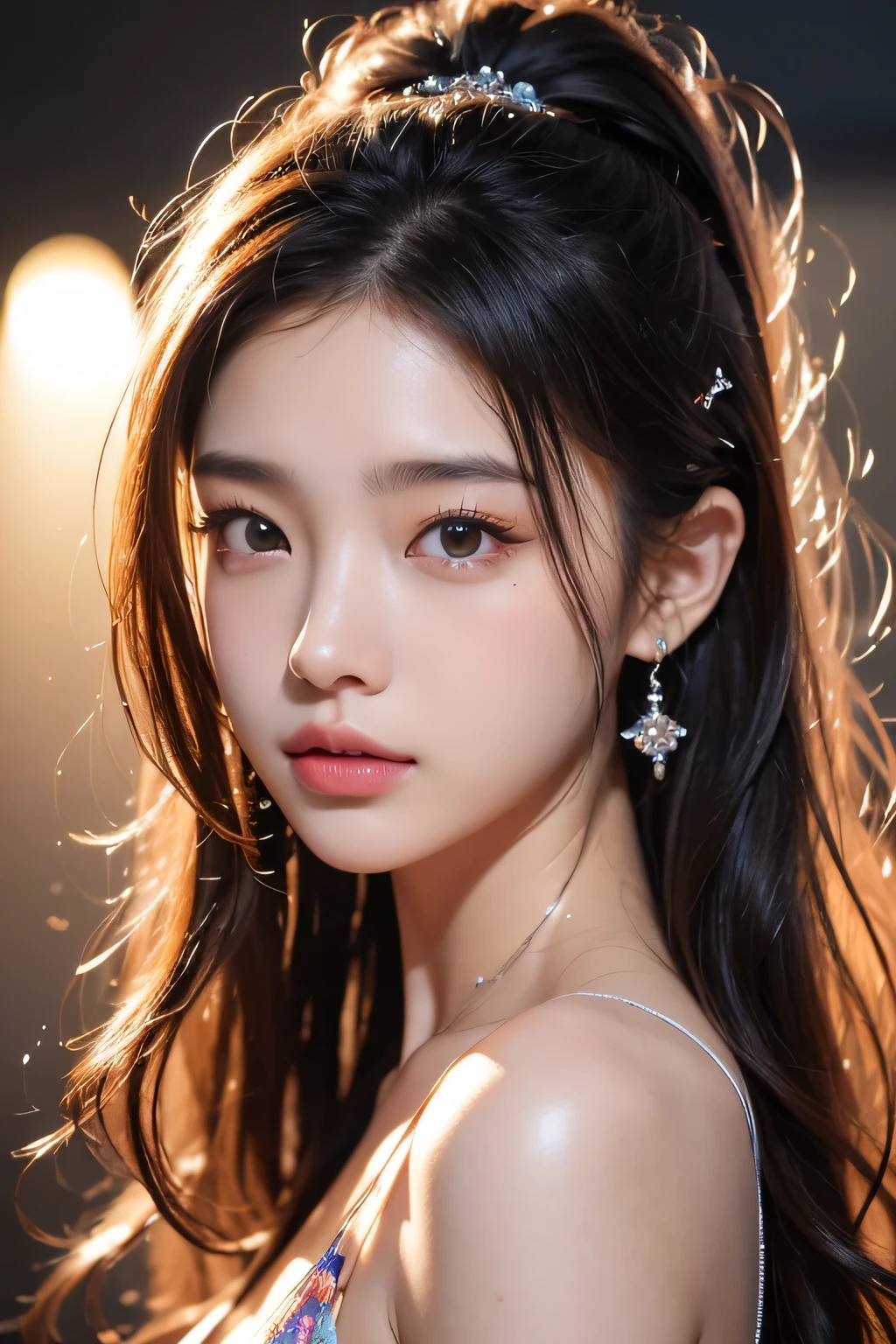 hyperrealistic: 1.5), hyper-realistic lifelike texture, masterpiece, unreal engine 5, Extremely detailed CG unity 8k wallpaper, realistic eyes,
Madly detailed photo, (ecstasy of light and shadow, deep shadow), (Winner of the Pulitzer Prize for Photography and Taylor Wessing Photographic Prize) Jennie Kim, sexy pose, whole body, armpit, perfect hands,