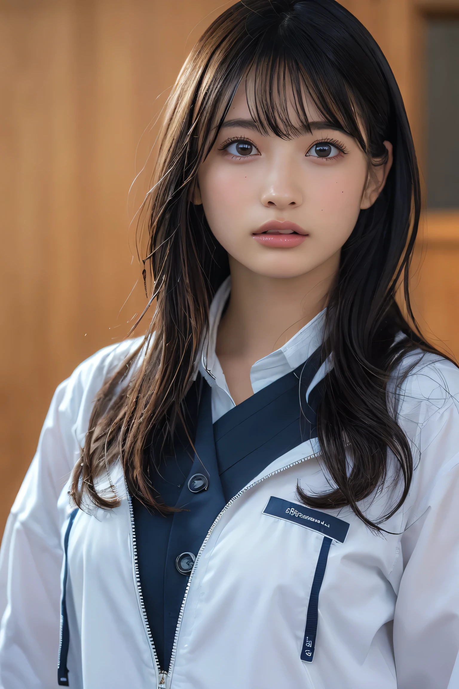 (8k, RAW Photos,highest quality, High resolution:1.1), (Ultra-realistic:1.4),(Realistic, Realistic:1.3),The Beauty of Japan、Rhythmic gymnastics club、Rhythmic Gymnastics Uniform、((Upper Body:1.3))