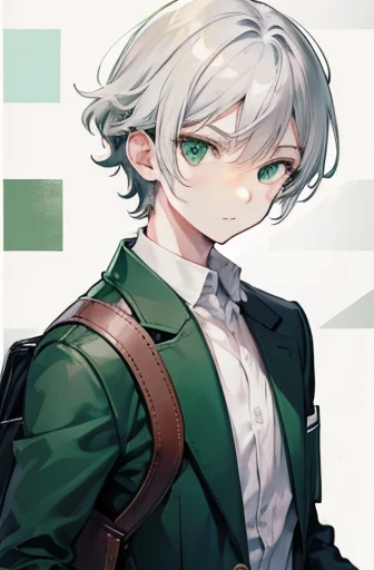 Den-O Bag, wallpaper, One boy, Gray Hair. Green Eyes, title,