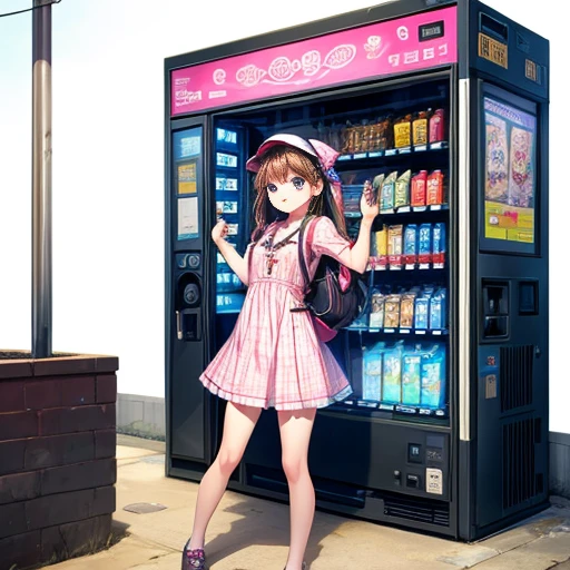 Ultra HD、Ultra high definition、Noise Reduction、perfection、Image quality adjustment、Balance Changes、girl、Camel Toe、Giant tit、Earrings、necklace、Bracelet、Caster wheel、first round、Plump、Super big breasts、Ahoge、Slut、Cleavage,Mole on chest、transformation、Odd Eye、Bubble butt、, ((vending machine, girl in vending machine, girl vending machine: 1.5))