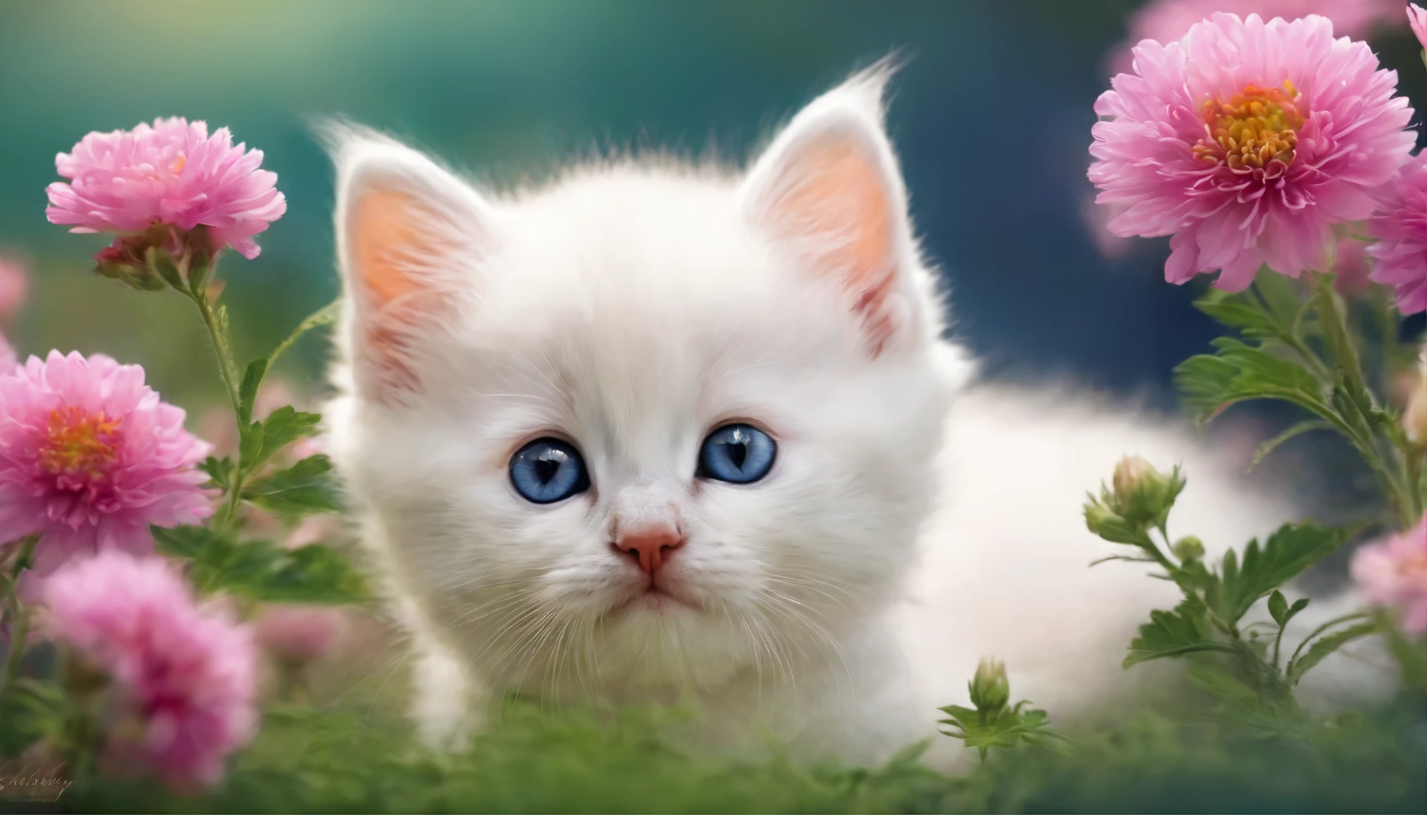 Cute kitten、Unrealistically small、At Strawberry Aster Peace、picture