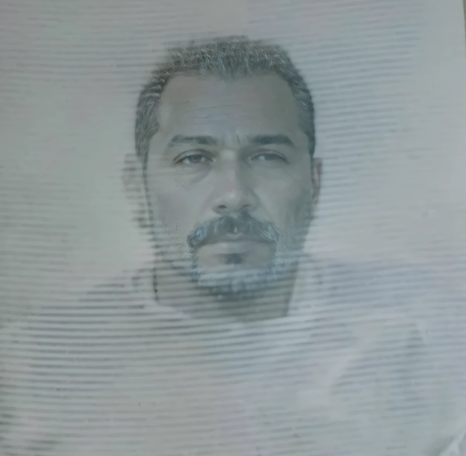 arafed image of a man with a beard and a mustache, photo of a man, salustiano garcia cruz, ronaldo luis nazario de lima, ronaldo nazario fenomeno, police sketch, rare classified photo, a photo of a man, jose miguel roman frances, grainy photo of an ugly man, ignacio fernandez rios, t-shirt white