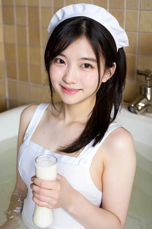 ((Woman pouring milk))Super talented physicist、Erotic、8-year-old、Westerners、Correct human body