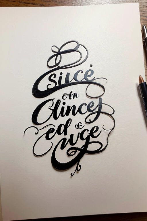 Power of silence calligraphy