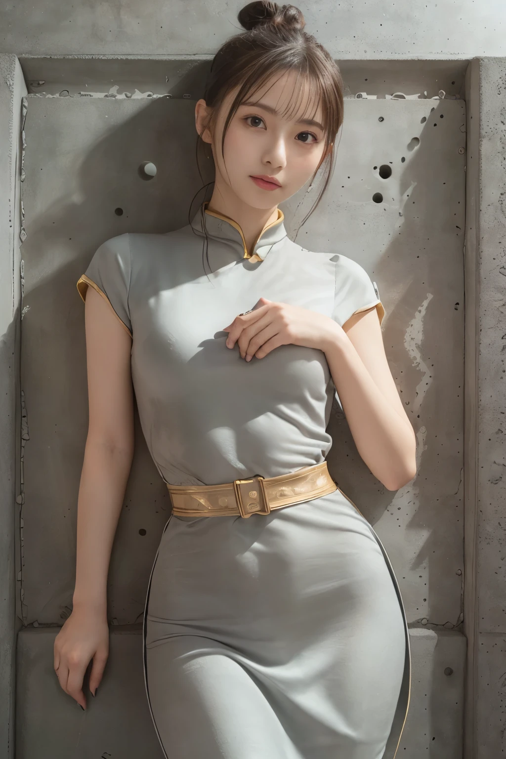 (((Draw only one woman: 2))), ((Beautiful woman in shiny full body stocking suit with simple design)), (Primary color stocking suit that perfectly fits the body), (Forced to sit in a chair), ((Sitting with crotch open:1.7))、((Stone room: 1.8)), ((The upper body is tied with a thin hemp rope:1.5))、(Bondage Being:1.5), BDSM Brawler, Rope binding, 18 year old beautiful woman, ((1screen)), 8K, RAW shot, top quality photo, masterpiece, Nice realistic photos, ((Anatomically correct proportions : 1.5)), ((perfectly proportions))、((beautiful woman like a Japanese actress)), Detailed face, Detailed eyes, Narrow Nose, Detailed fingers, detailed arms, Detailed skin, Detailed legs, (((short torso:1.1))), ((Slim Style)), (big breasts thin waist), ((skinny thigh:1.2))、((large udder)), Nipple shadow, Crotch wrinkles, (Small butt) , ((sweat-wet skin)) , ((Bangs wet with sweat))、((Hands fold behind your back:1.5))、(((Ecstasy expression)))、((Half-closed eyelids:))、((Semi-closed lips))