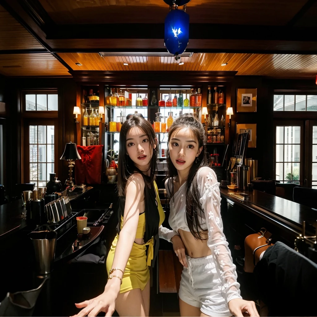 ((Small underboob)), (shoulder length straight short hair: 1.2), （Extremely meticulous CG 8k wallpaper），（Extremely refined and beautiful），（Masterpiece），（best qualtiy：1.0），（Ultra High Resolution：1.0），beautiful light up，Perfect lightning，realistic shaded，[A high resolution]，Smooth and flawless fair skin，Extremely exquisite facial details，ultra - detailed，A beautiful girl，small head，(Small breasts:1.1)，Flat chests，slim，thin，Smile，cheerfulness，(Red Chinese Kung Fu Long sleeved Top:1.5），（Black men's Tang suit pants:1.2）,(Black cloth shoes:1.1)，early autumn，morning, Close Shot,In residential areas of high-rise residential buildings,In a garden shaded by green trees,walking,sideways,upper body