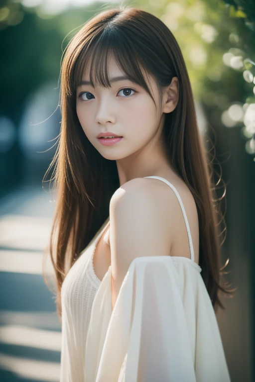 (masterpiece、16k image、high resolution、highest quality)、solo、One Girl、(Japanese Girls' High School Sailor Uniform,perfection)、(Perfect Anatomy,Beautiful body、Healthy Body、Beautiful Skin)、sunny day、Black-haired、ponytail、black eye、On the way home、Small Tits:1.5、School zone、artistic.、Beautiful woman、Beautiful Body、smile、Age 22