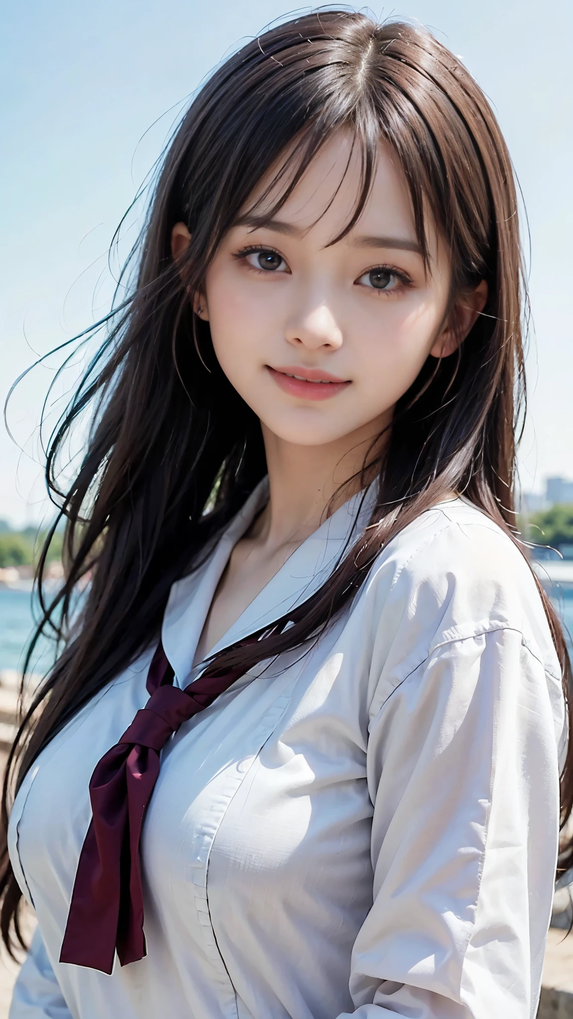 (A beautiful girl taking shelter from the rain under the eaves:1.5), 17 years old, (Highest quality:1.4), (Very detailed), (Very detailed美しい顔), Sexy look, Evenly balanced eyes, (Short-sleeved sailor suit :1.3), (School uniforms:1.3), Beautiful face and eyes, iris, Medium Hair, The Beauty of Japan, School bag, (Skinny body type:1.3), (Flat Chest:1.3), (Rain-soaked skin:1.5), Smooth, Very detailed CG synthesis 8k wallpaper, High-resolution RAW color photos, Professional photography, Light, BackLight, dream-like, impressive, Written boundary depth, High School Building, (Face close-up:1.5), (Shooting from the front:1.5)