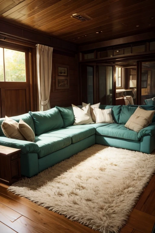 Comfortable sofas and cushions、Relaxing space with well-lit space　A place that conveys a calm and comfortable atmosphere