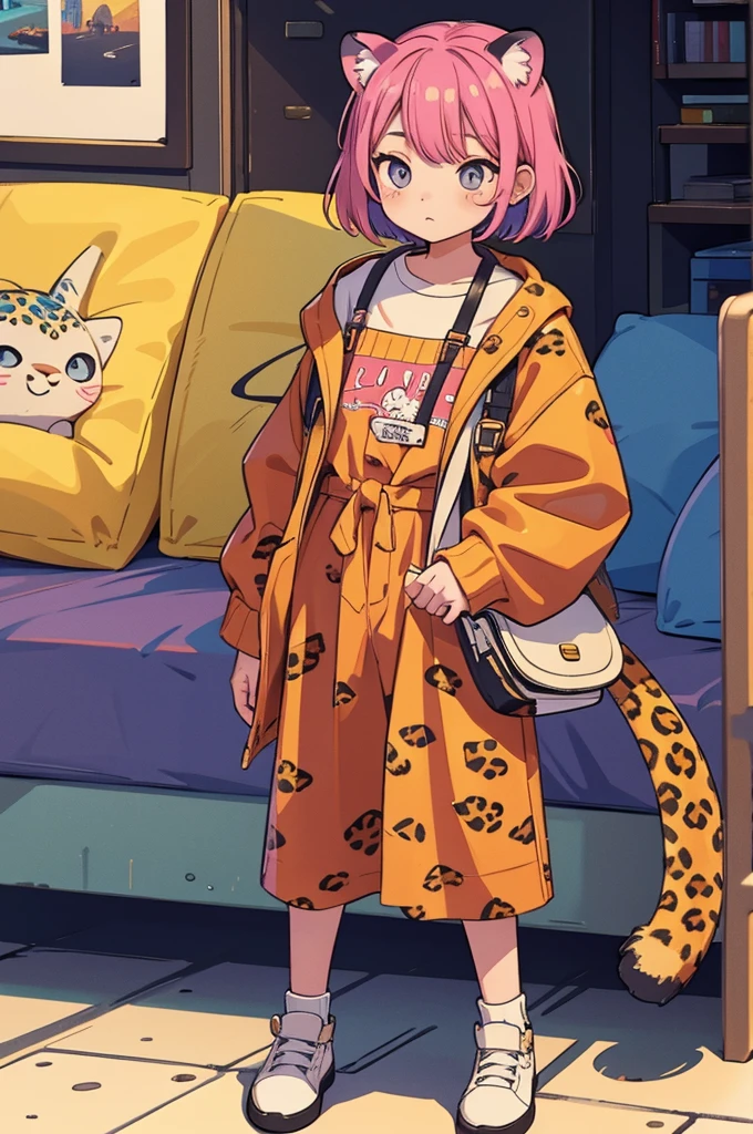 ### **1. Osaka's aunt**

- **Features**: Colorful clothing、leopard pattern、Talkative and sociable。Image showing
