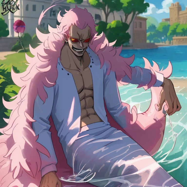 Milk delivery mermaid Doflamingo