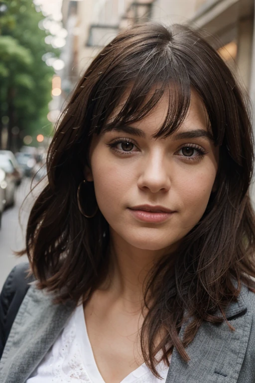 regenere moi à partir de cette photo une fille brune