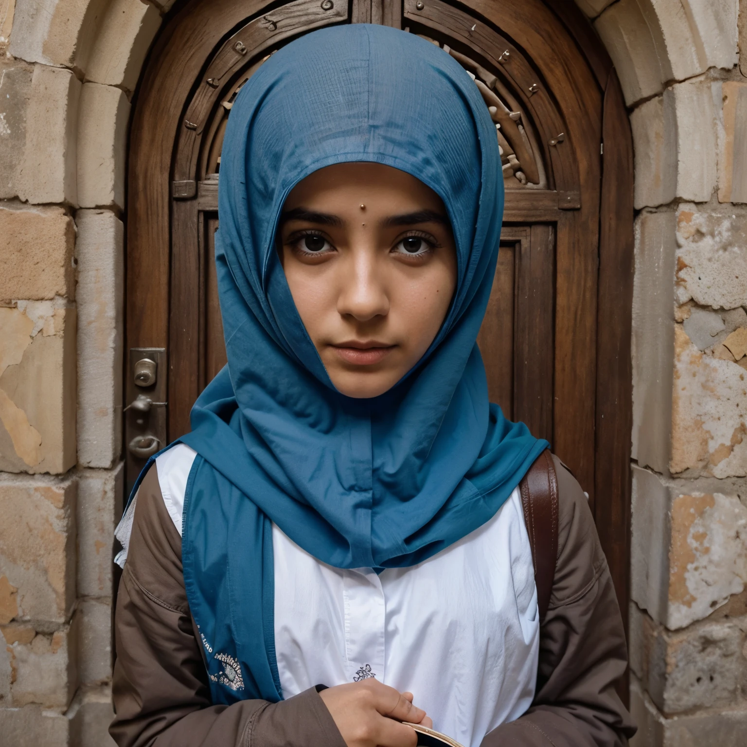 Capa escrita islamismo e espiritismo com algums elementos da cultura sem pessoas