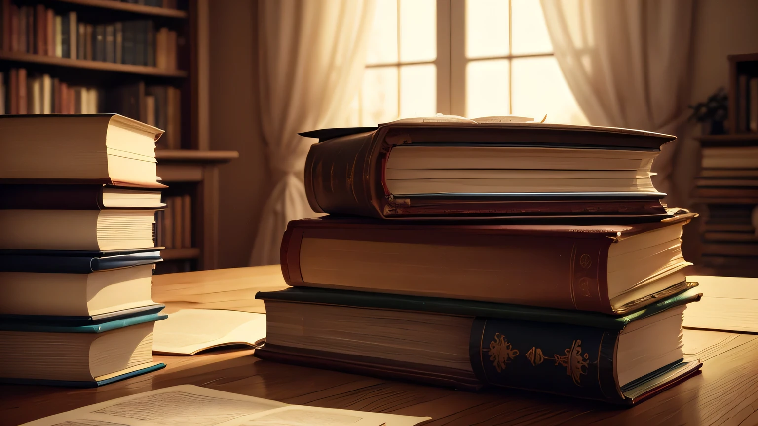 A collection of books