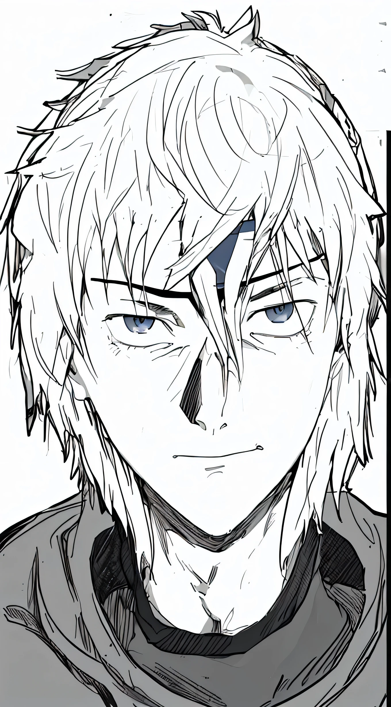 a man anime style wearing class and look super focus on his study and wearing a Headband