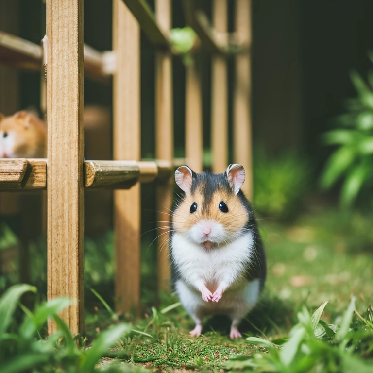 Hamster is walking