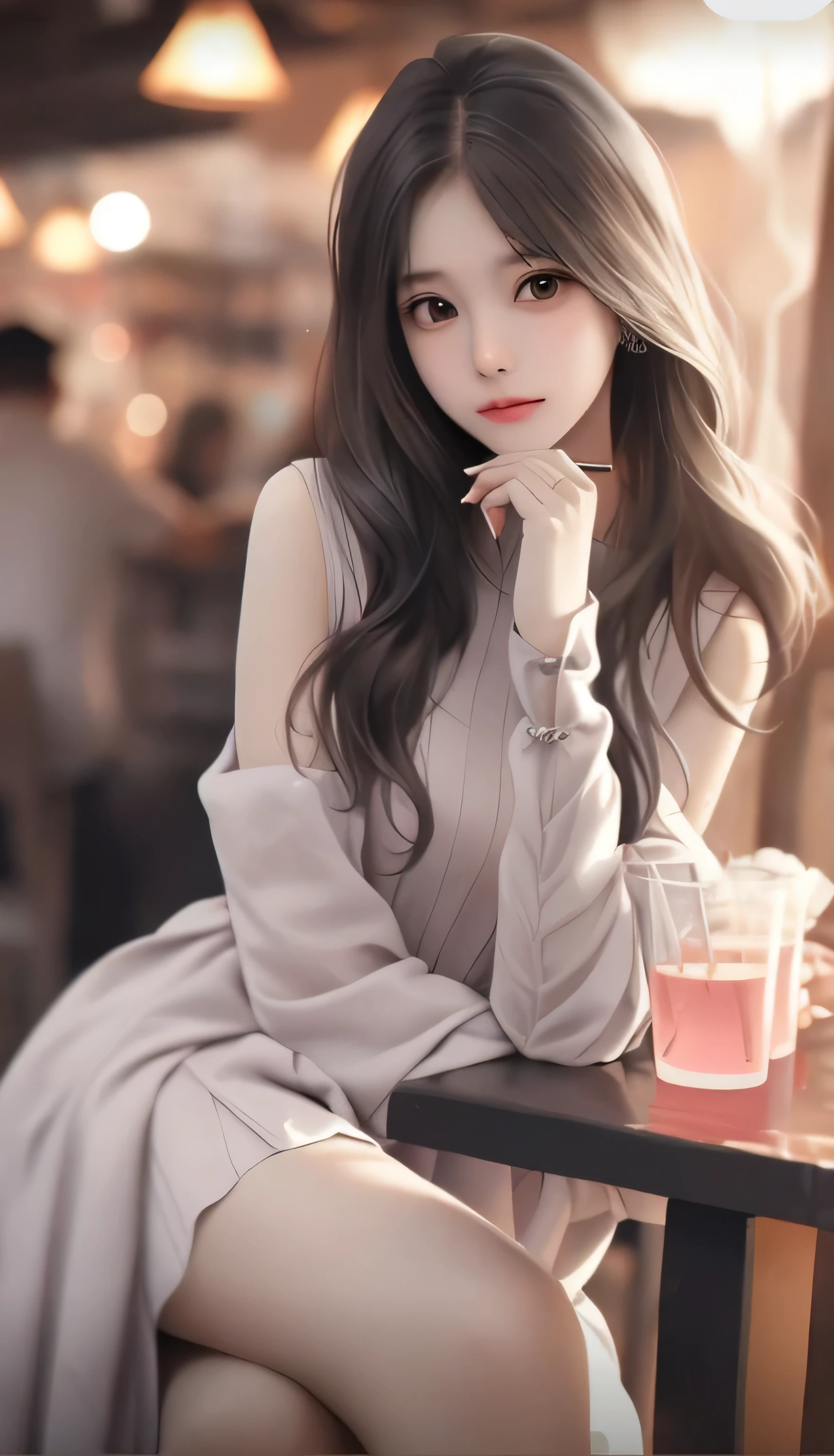 (backlighting,navel:1.1,black hair),A beautiful woman wearing on the bustling streets of Gintama, surrounded by vendors, beautiful portrait of a stunning goddess girl, beautiful detailed face, porcelain skin, half body shot, centered,((moonlight,night,big neons,strong neon lighting,rim lighting,two tone lighting))),