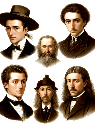 group of sefardi, focusing on the characters' faces.