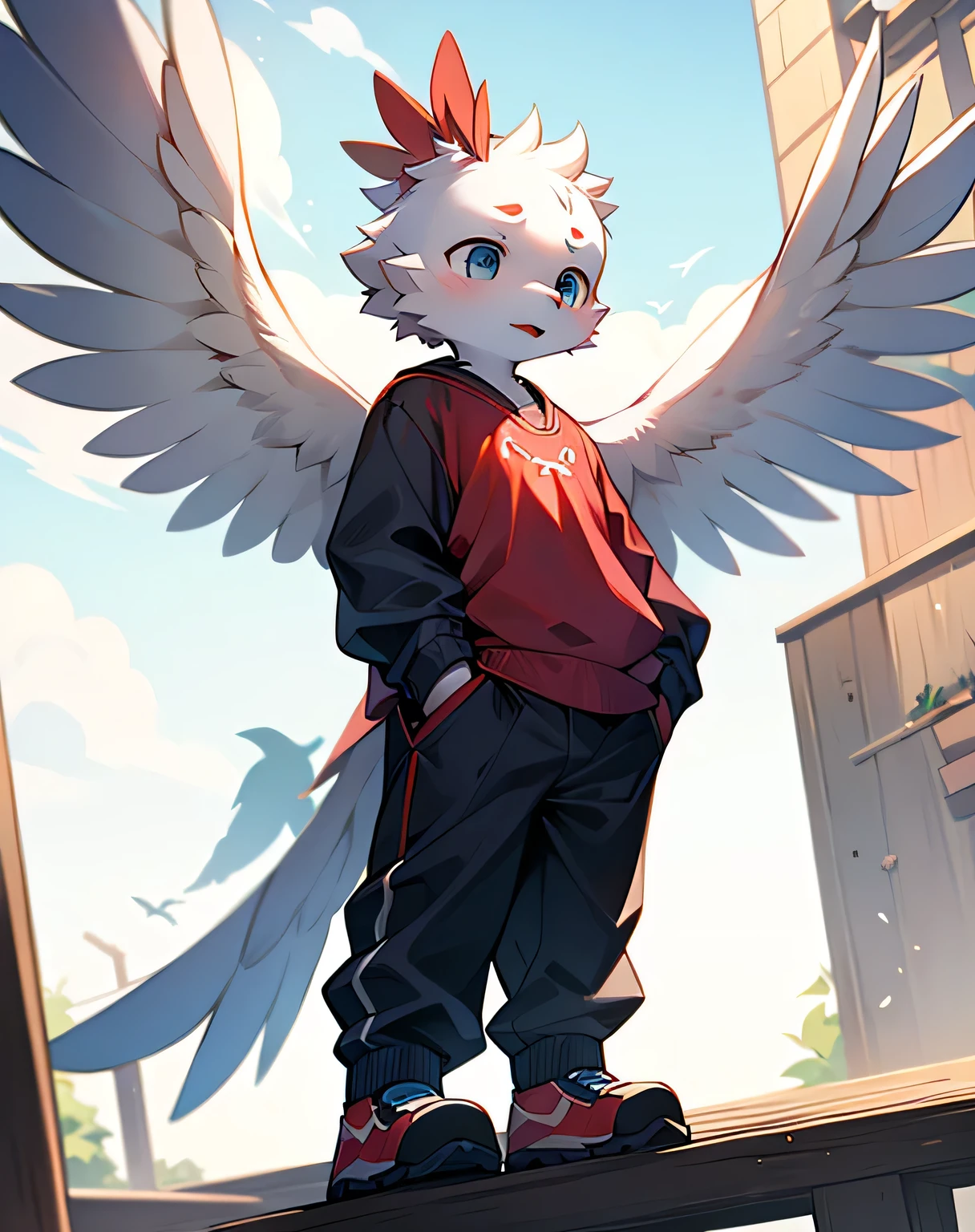 Overall image、harpy、bird's feet、juvenile、delicate、Handsome guy