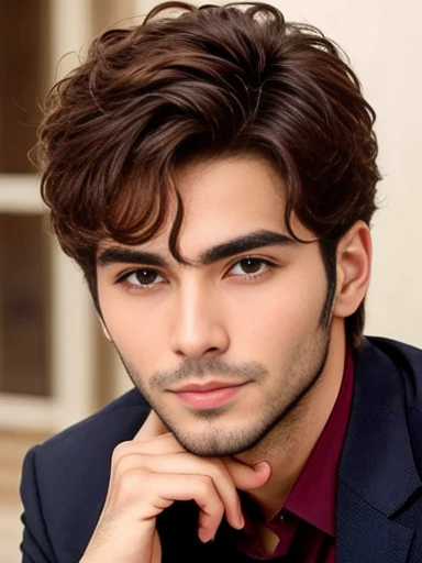 handsome
jew Askenaz man, focus on face.