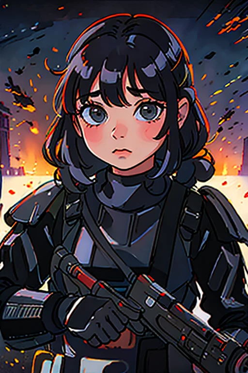 teen girl, star wars Deathtrooper, big thighs sexy teen, without helmet