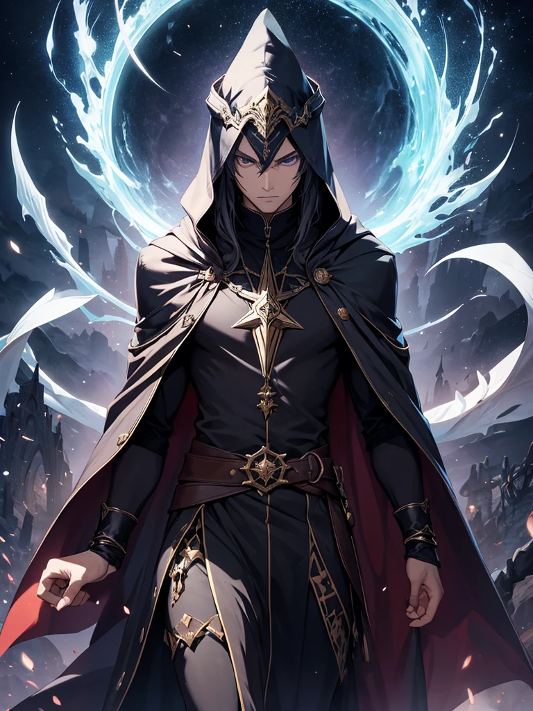 powerful being, dark mage, a man, celestial being