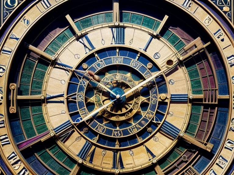 astronomical clock mechanism mechanical complex extraordinary,  ((plan large, interior view of the mechanism, multiples rouages complexes, very accurate, full details, ruby sapphire emerald color mix ))