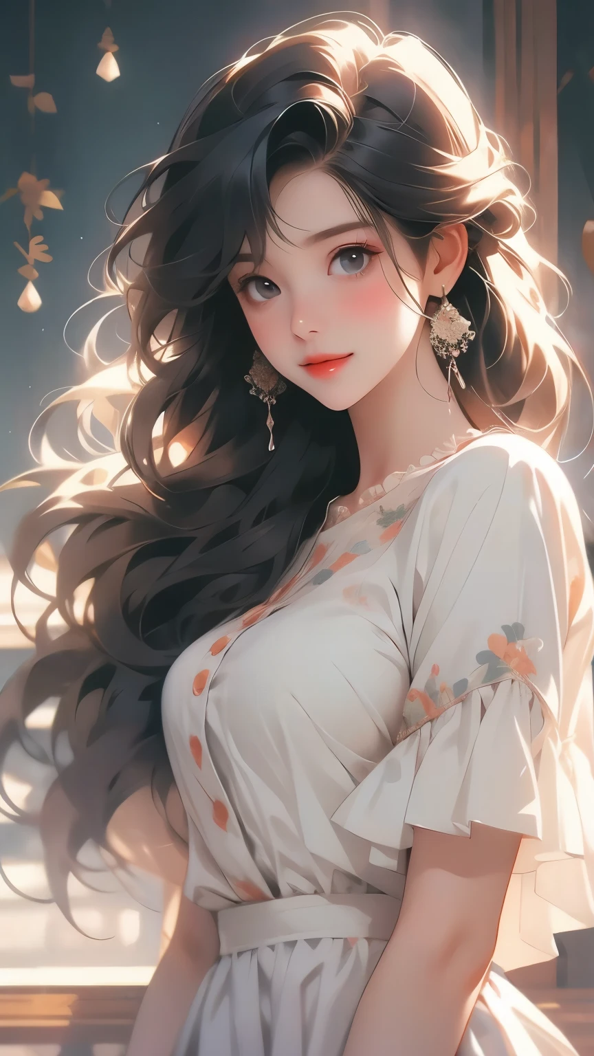 girl, Smile