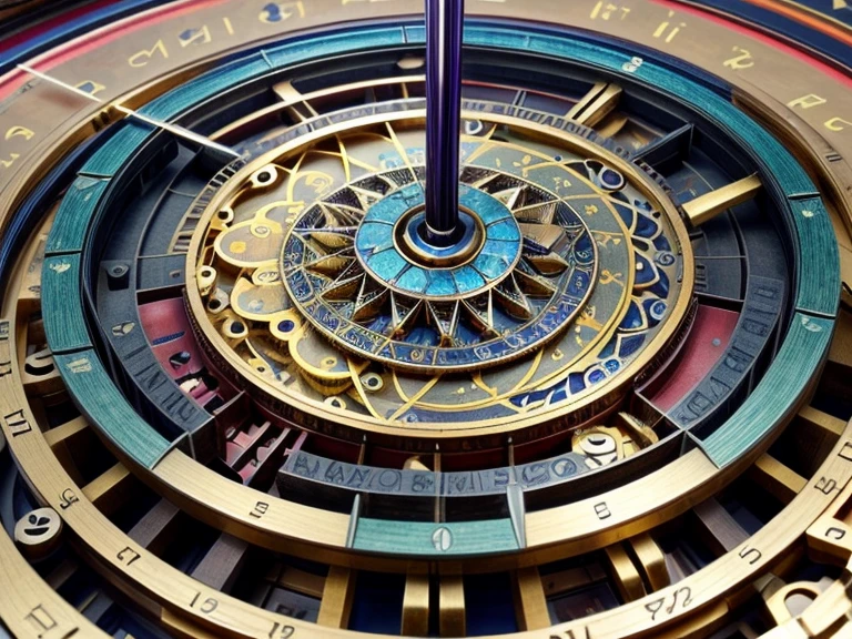 astronomical clock mechanism, celestial, solar system, extraordinary complex mechanics,  ((plan large, interior view of the mechanism, multiples rouages complexes, engrenages complexes, very accurate, full details, ruby sapphire emerald color mix, mechanical calculator))