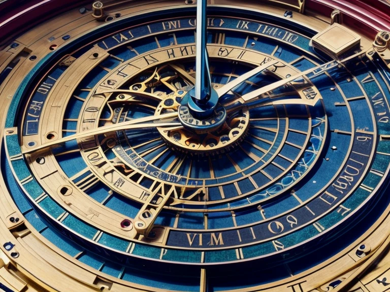 astronomical clock mechanism, celestial, solar system, extraordinary complex mechanics, ((plan large, interior view of the mechanism, multiples rouages complexes, engrenages complexes, very accurate, full details, ruby sapphire emerald color mix, mechanical calculator))