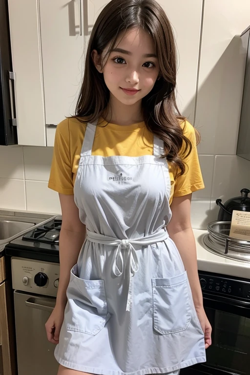 Girl wearing an apron