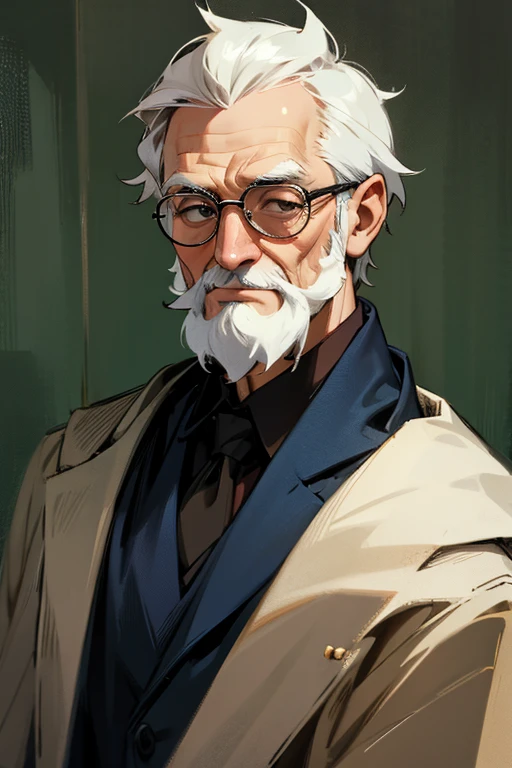 middle-aged old professor