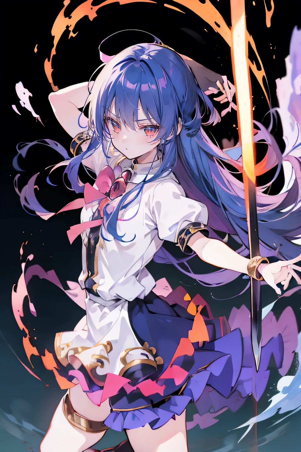 Anime girl holding a sword in the fire, Animation by Shitao, Pixiv competition winner, Fantasy Art, Anime epic artwork, 4k Anime Wallpaper, Anime Art Wallpaper 4k, Anime Art Wallpaper 4K, Anime Wallpaper 4 k, anime art wallpaper 8 k, Anime Wallpaper 4k, Bad guy anime 8k, Anime Wallpaper, Anime Wallpaper