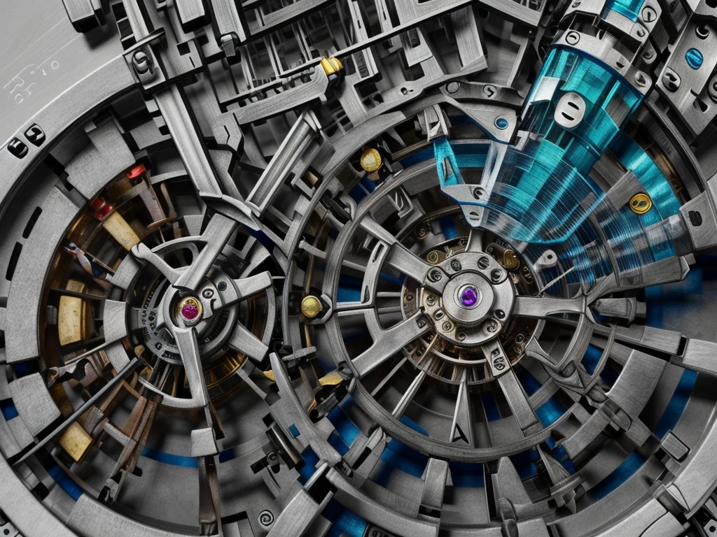 multiples rouages complexes, une centaine d’engrenages complexes, extraordinary complex mechanics, pistons, Chains, courroies ((interior view of the mechanism, very accurate, full details, ruby sapphire emerald color mix, mechanical calculator)), (((visible mechanism:1.8))), astrolabe, multitude de détails