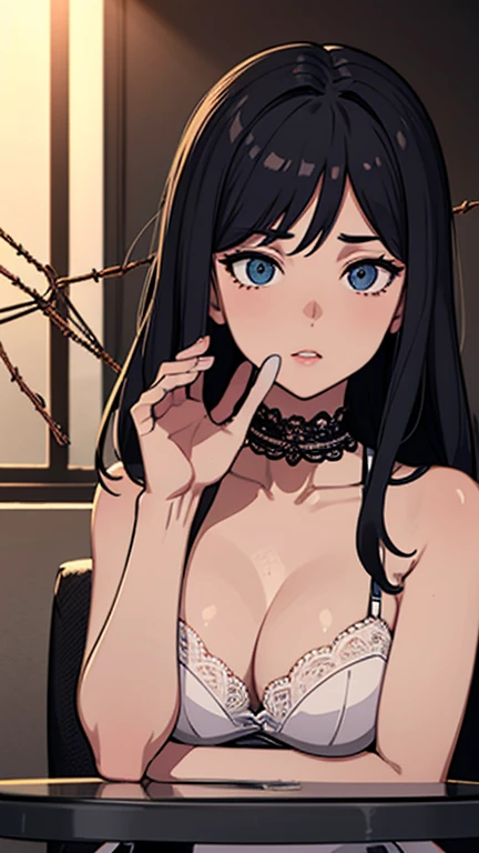 Character table, Ultra-detailed and complex 3D rendering,Porcelain silhouette with Vietnamese characters, Minimalist beauty studio with soft lighting, Edge lighting, Vivid details, Lace, Surrealism, hand, Facial muscles, electric wire, Microchips, elegant, Beautiful background, octane, H.R. Giger Style