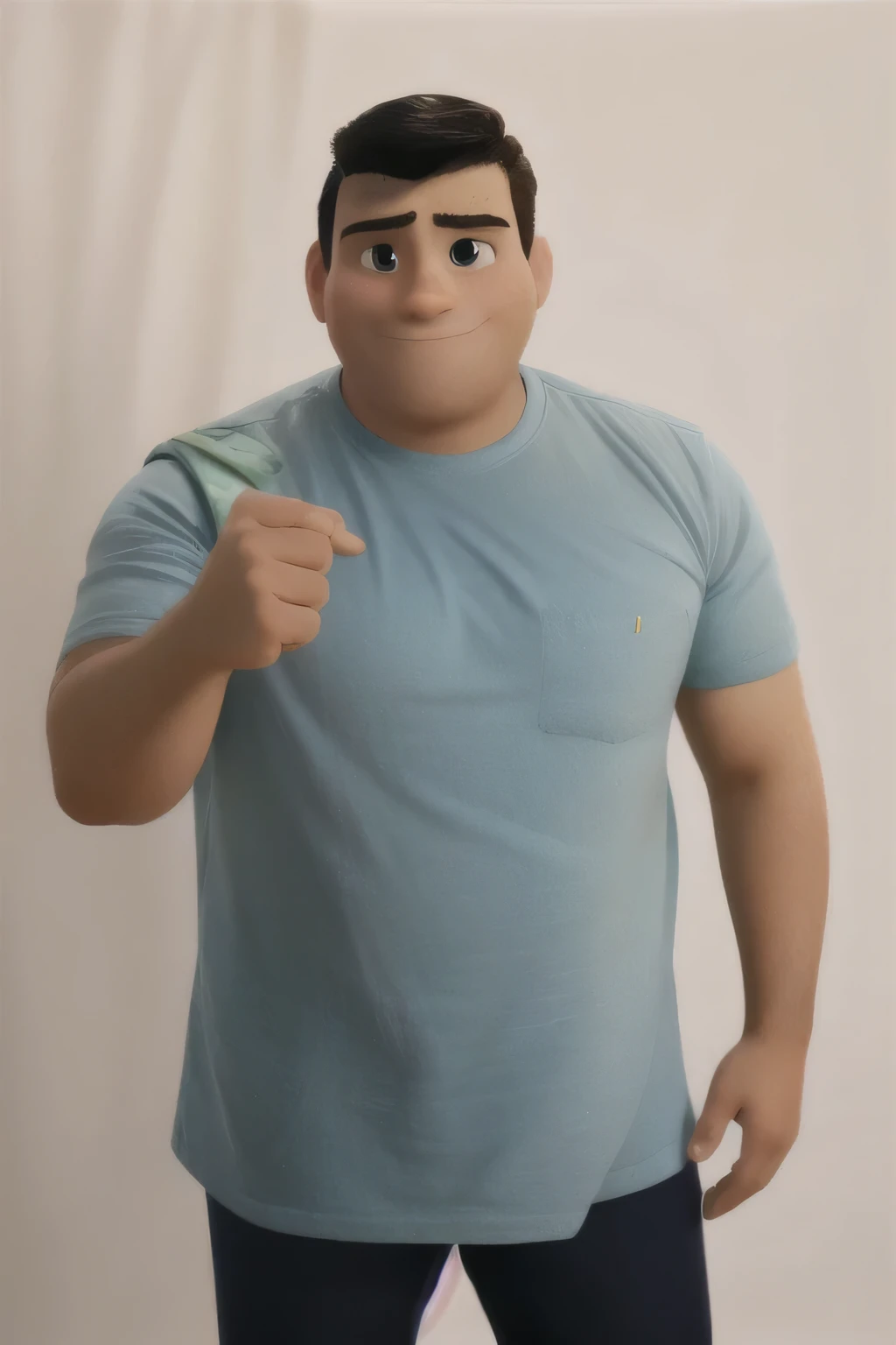 Prompt positivo: Um homem estilo disney pixar, alta qualidade, melhor qualidade