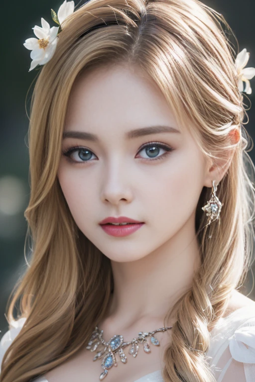 (Surreal), (illustration), (Improve resolution), (8K), (Very detailed), (Best illustration), (Beautiful and delicate eyes), (best quality), (Ultra Detailed), (masterpiece ), ( wallpaper), (Detailed face) fine details, Detailed face,Sharp eyes, Pointed face, Small lips half-opened, Purebred face_v1,Beautiful breasts，Shoulder straps slipping off，Deep cleavage，Beautiful breasts，