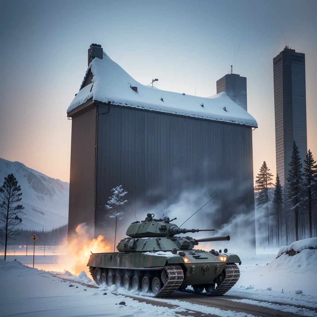 (best quality,4k,8k,highres,masterpiece:1.2),ultra-detailed,HDR,UHD,studio lighting,ultra-fine painting,sharp focus,physically-based rendering,extreme detail description,professional,vivid colors,bokeh,sculpture-like,icy blue hue,spotlight illumination,blurred background,[foggy], [snow-covered], [crisp air], [military vehicles], [helicopters flying], [guard towers], [satellite dishes],[snow-covered terrain],[command center],[military aircrafts], [icy winds], [audio signals],[stealth technology],[high-tech surveillance],[classified equipment],[mission briefing room],[aircraft hangar],[training grounds and obstacle courses], [strategic planning], [communication center],[explosions in the distance],[intense training exercises].