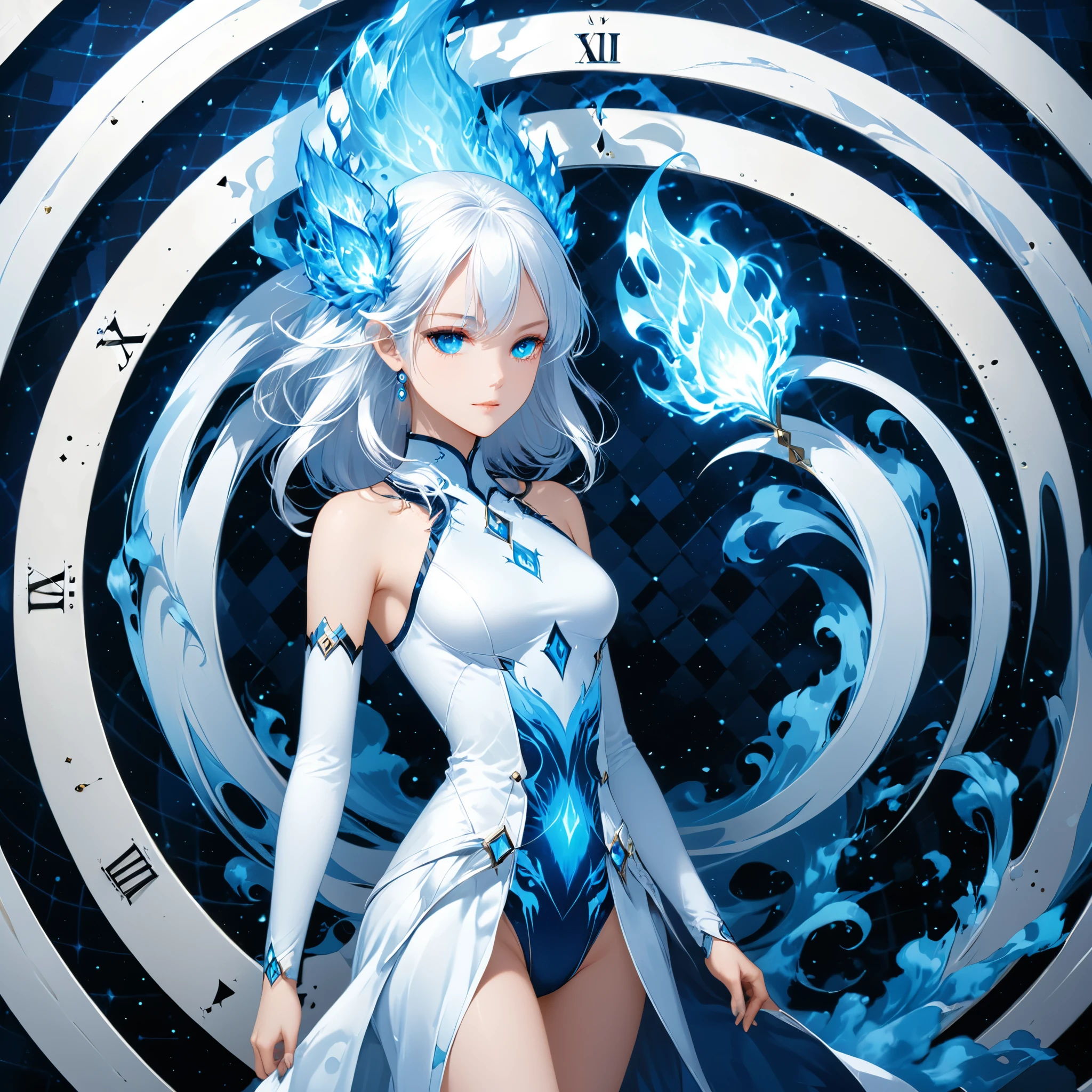 Anime - Style image of blue-haired woman holding a glowing ball, Fanart Meilleure ArtStation, Extremely detailed Artgerm, Artgerm and Atey Ghailan, IG model | Art germ, Kushatt Krenz Key Art Women, 2. 5 D CGI anime fantasy artwork, Art germ on ArtStation Pixiv, Style Artgerm,Fingers are clear。eye closeds,Ten fingers。
