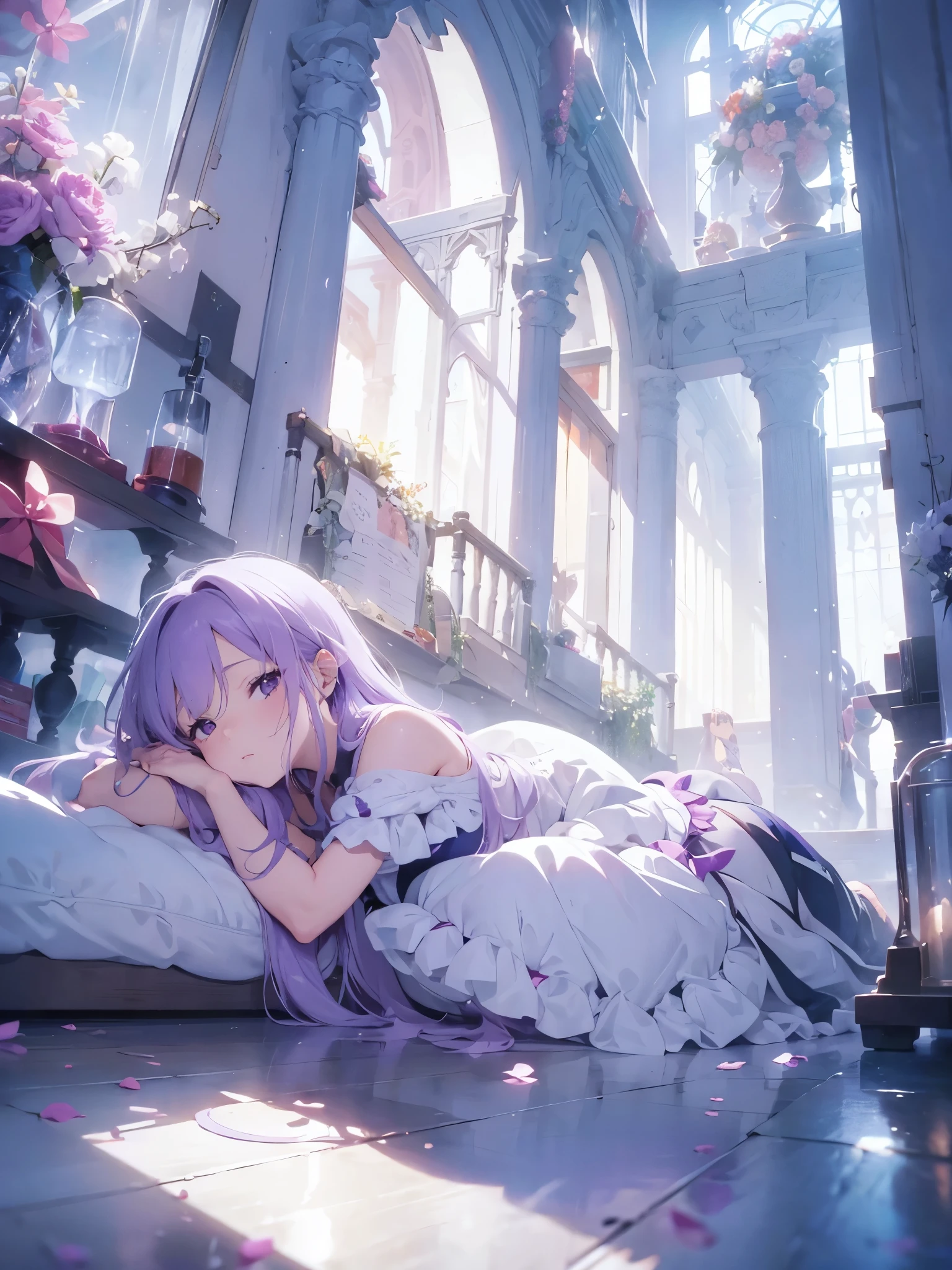 Sleeping Beauty of the Infinite Corridor　Purple Hair　Perfect Fingers　Expose　Expose　Expose

