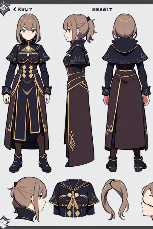 high quality, Detailed, Character Sheet, vector, White Background, Reference Sheet, same characters, Concept Design, No background, Clear Background, whole body,imple