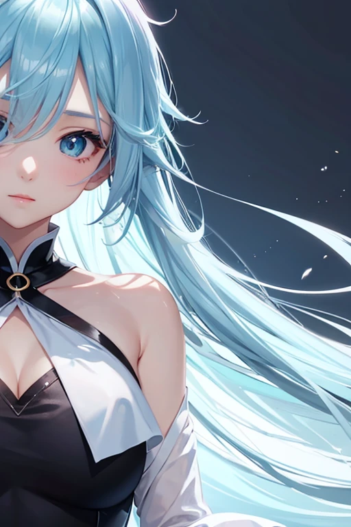 Please draw a woman with a soft atmosphere in anime style suitable for a YouTube icon.。