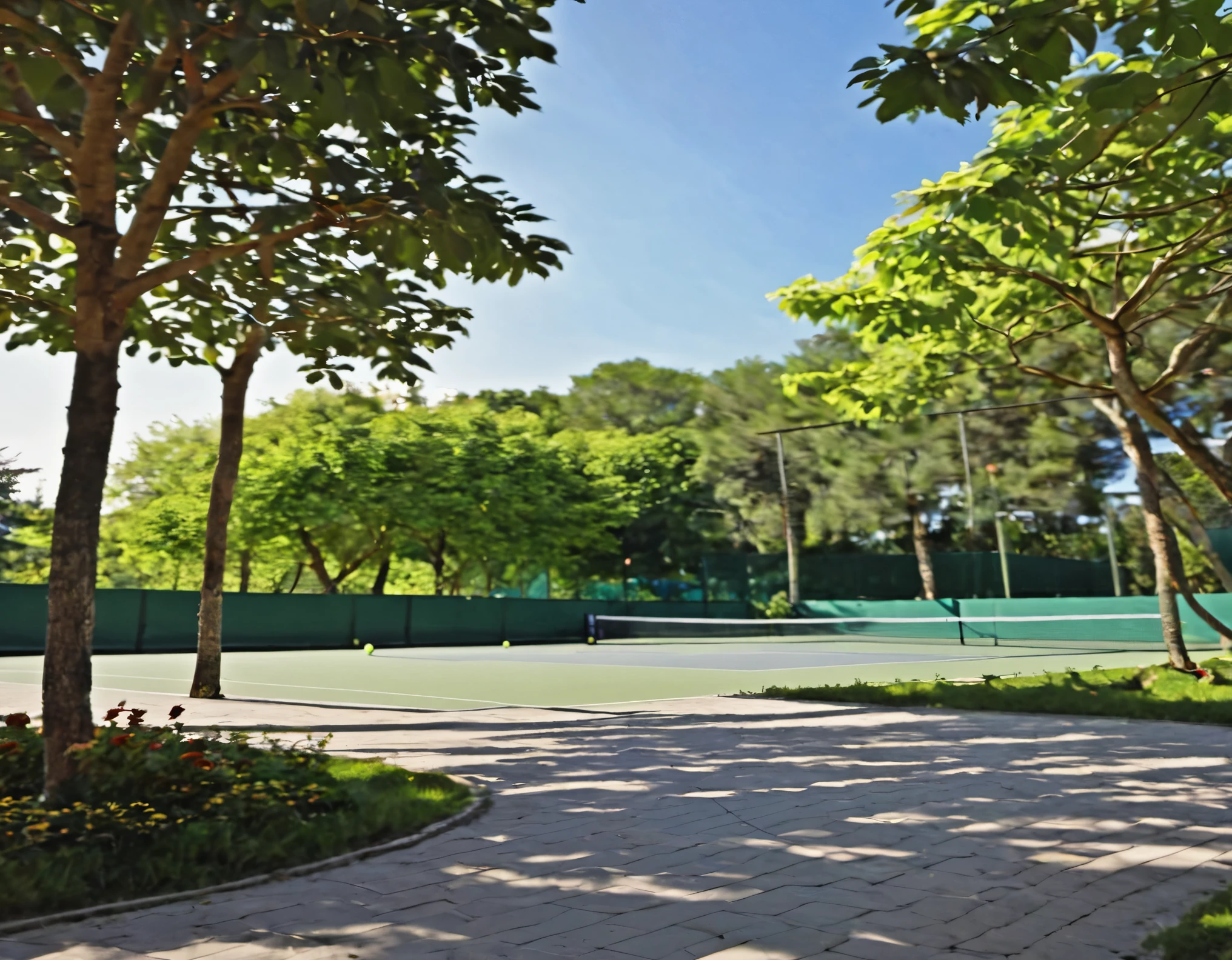leisure area, club, nature, tennis, tennis school