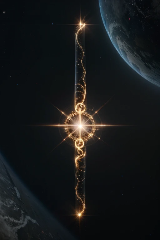 Image of infinity symbol In the universe without the hand